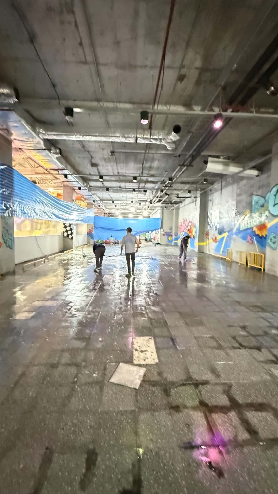 งานทำความสะอาดพื้นที่เชิงพาณิชย์ขนาดใหญ่ หาดใหญ่ โดยบิ๊กคลีน